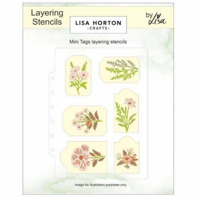 Lisa Horton Crafts Layering Stencils - Mini Tags