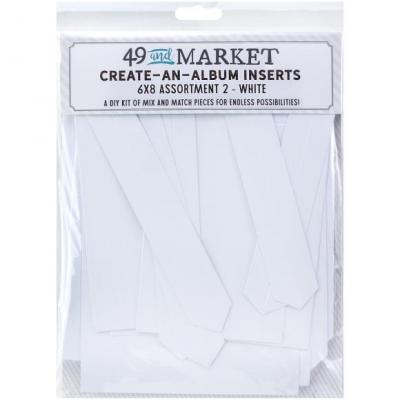 49 And Market Create-An-Album Foundation - Inserts Assort 2 White