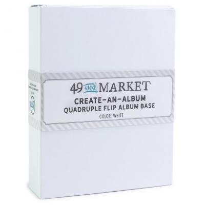 49 And Market Create-An-Album - Quadruple Flip Album Base White