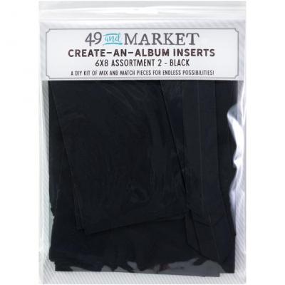 49 And Market Create-An-Album - Foundation  Inserts Assort 2 Black