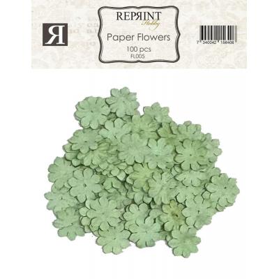 Reprint Paper Flowers - Green