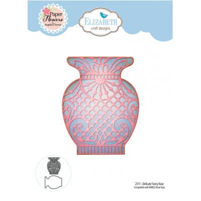 Elizabeth Craft Designs Bohemian Rose Die - Delicate Fancy Vase