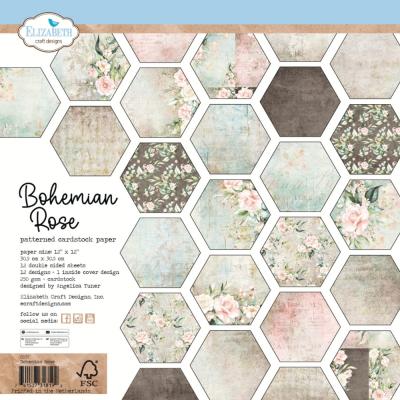 Elizabeth Craft Designs Bohemian Rose - Patterned Cardstock Paper