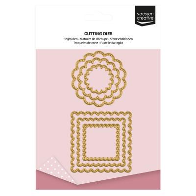 Vaessen Creative Cutting Dies - Gewellte Kreise & Quadrate
