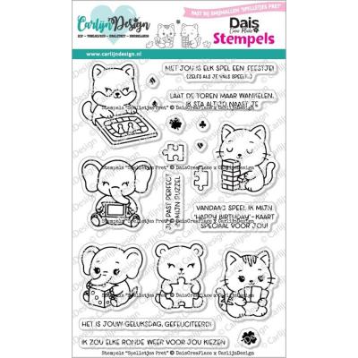 CarlijnDesign Stempel - Spelletjes Pret NL