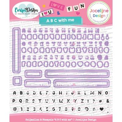 CarlijnDesign Dies + Stempel - ABC With Me