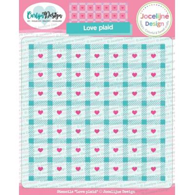 CarlijnDesign Stencils - Love Plaid
