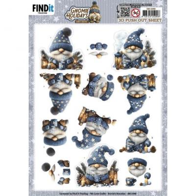 Find It Trading Berries Beauties Gnomie Holidays Punchout Sheet - Blue