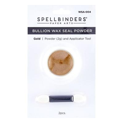 Spellbinders Clear Seal Maker Tool Wax Seal Powder - Gold Bullion