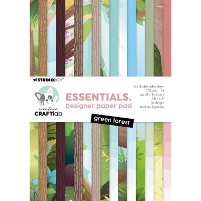 StudioLight Creative Craftlab Essentials Design Paper Pad - Green Forest