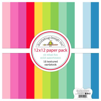 Doodlebug Design Oh What Fun - Textured Cardstock