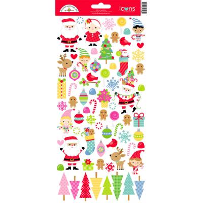 Doodlebug Design Oh What Fun - Icons Stickers