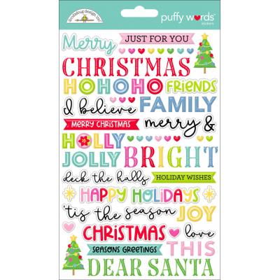 Doodlebug Design Oh What Fun - Puffy Words Stickers
