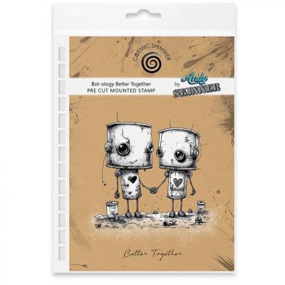 Katy Sue Designs Andy Skinner Pre Cut Rubber Stamps - Bot-ology Better Together