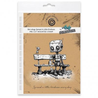 Katy Sue Designs Andy Skinner Pre Cut Rubber Stamps - Bot-ology Spread A Little Kindness