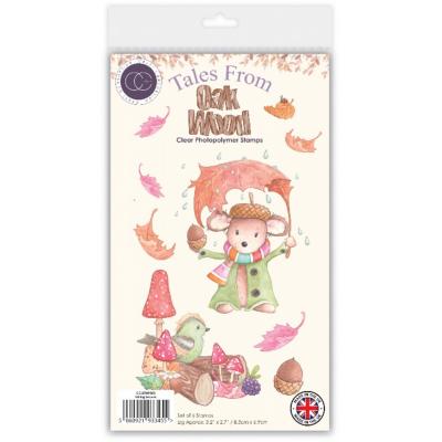 Craft Consortium Tales From Oak Wood Stempel - Falling Leaves