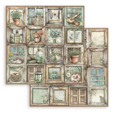 Stamperia Herbarium Silvae Designpapier - Frames