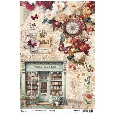 Ciao Bella Book Lovers Rice Paper - Vintage Book Shop
