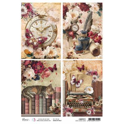 Ciao Bella Book Lovers Rice Paper - A Book Lovers Cards