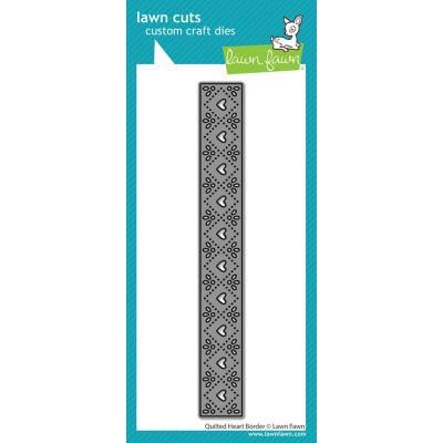 Lawn Fawn Lawn Cuts - Quilted Heart Border