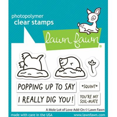 Lawn Fawn Stempel - A Mole Lot Of Love Add-On