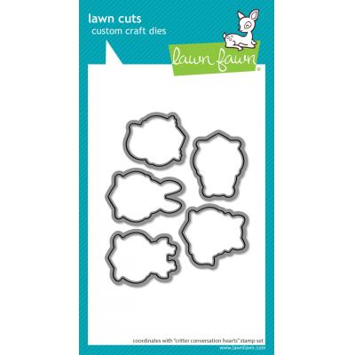Lawn Fawn Lawn Cuts - Critter Conversation Hearts