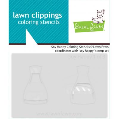 Lawn Fawn Lawn Clippings Coloring Stencils - Soy Happy