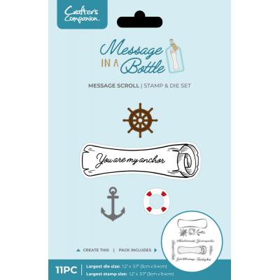 Crafter's Companion Message in a Bottle Stamp & Die - Message Scroll
