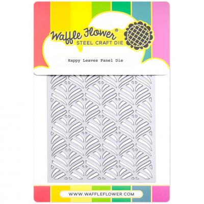 Waffle Flower Die - Happy Leaves Panel