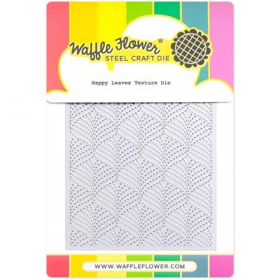 Waffle Flower Die - Happy Leaves Texture
