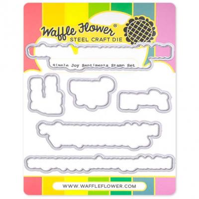 Waffle Flower Die - Simple Joy Sentiments