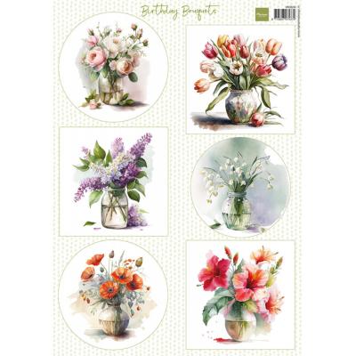 Marianne Design Decoupage Sheet A4 - Birthday Bouquets