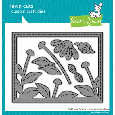 Lawn Fawn Lawn Cuts - Big Blossom Backdrop: Landscape