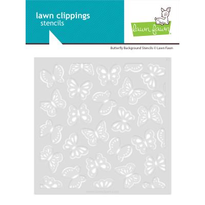 Lawn Fawn Lawn Clippings Coloring Stencils - Butterfly Background