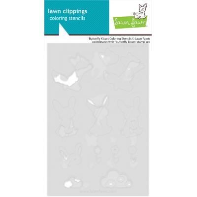 Lawn Fawn Lawn Clippings Coloring Stencils - Butterfly Kisses