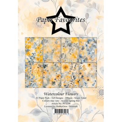 Paper Favourites Paper Pad - Watercolour Flowers