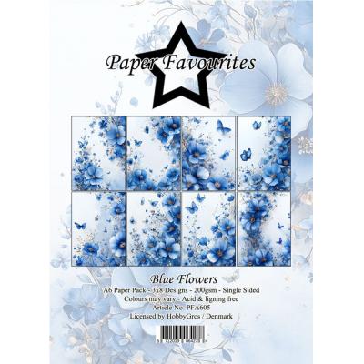 Paper Favourites Paper Pad - Blue Flowers