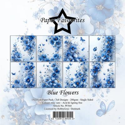 Paper Favourites Paper Pad - Blue Flowers