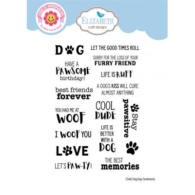 Elizabeth Craft Designs Dog Days - Dog Days Sentiments