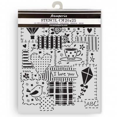 Stamperia Family Stencil - Patchwork