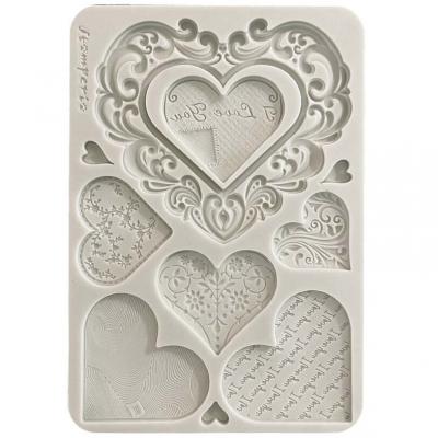 Stamperia Family Silicon Mould - Hearts