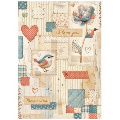 Stamperia Family Rice Paper - Patchwork