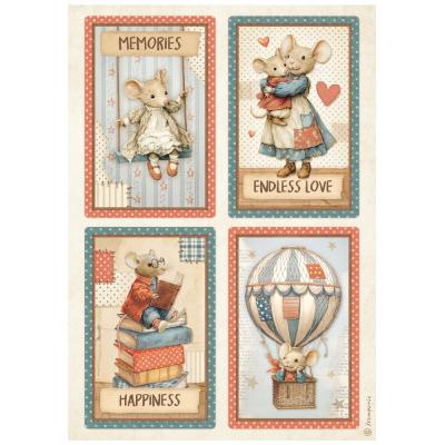 Stamperia Family Rice Paper - 4 Cards