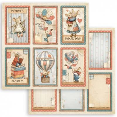 Stamperia Family Designpapier - 6 Cards