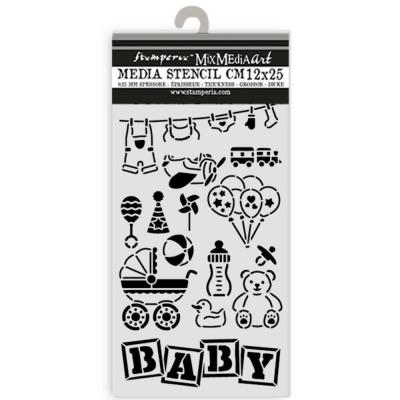 Stamperia Baby Stencil - Elements