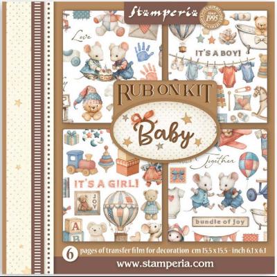 Stamperia Baby Rub-On Kit