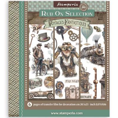 Stamperia Voyages Fantastiques Rub-On Selection