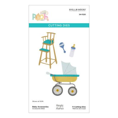 Spellbinders Say Cheese Classic Pooh Baby Etched Dies - Baby Accessories