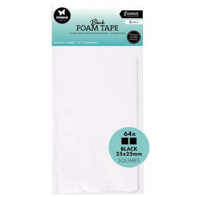 StudioLight Essentials - Doublesided Foam Tape Squares Black