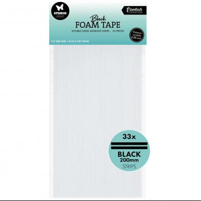 StudioLight Essentials - Doublesided Foam Tape Strips Black